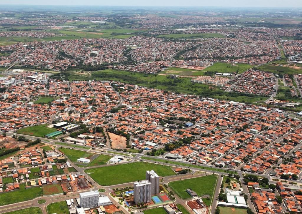 Foto da vista de cima da cidade de Hortolândia