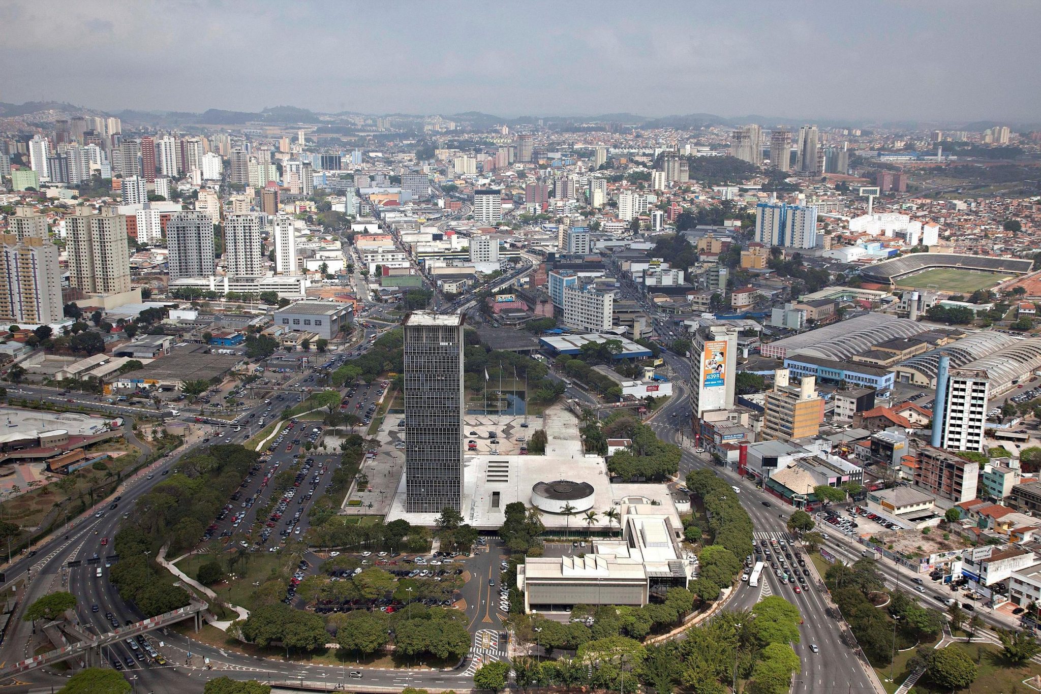 Foto da vista de cima da cidade, representando abrir empresa em São Bernardo do Campo
