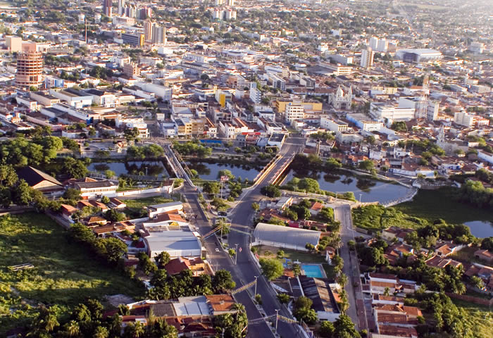 Foto aérea da cidade, representando abrir empresa em Mossoró