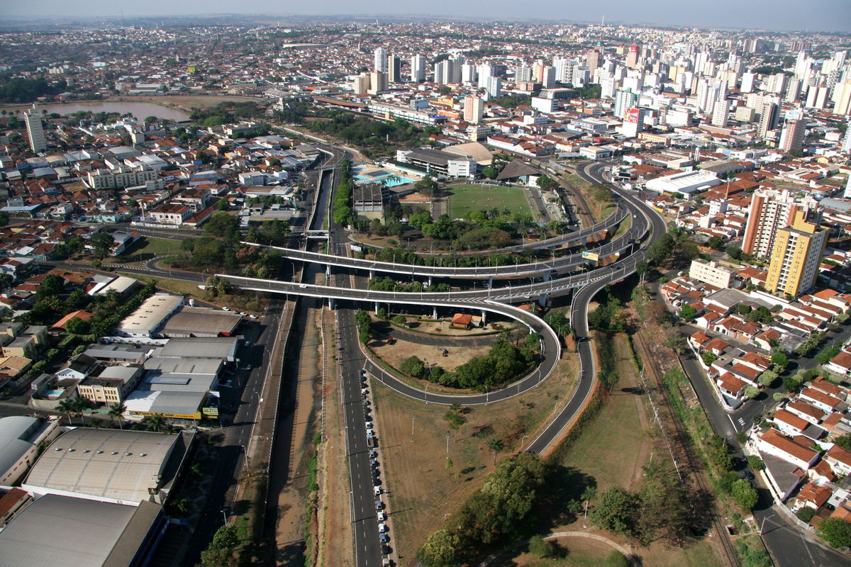 Foto aérea da rodovia, representando abrir empresa em São José do Rio Preto