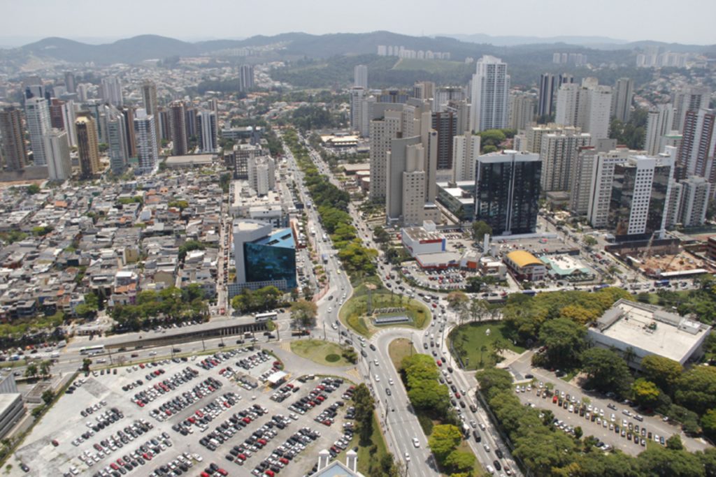 Foto aérea da cidade de Barueri, representando escritório de contabilidade em Barueri