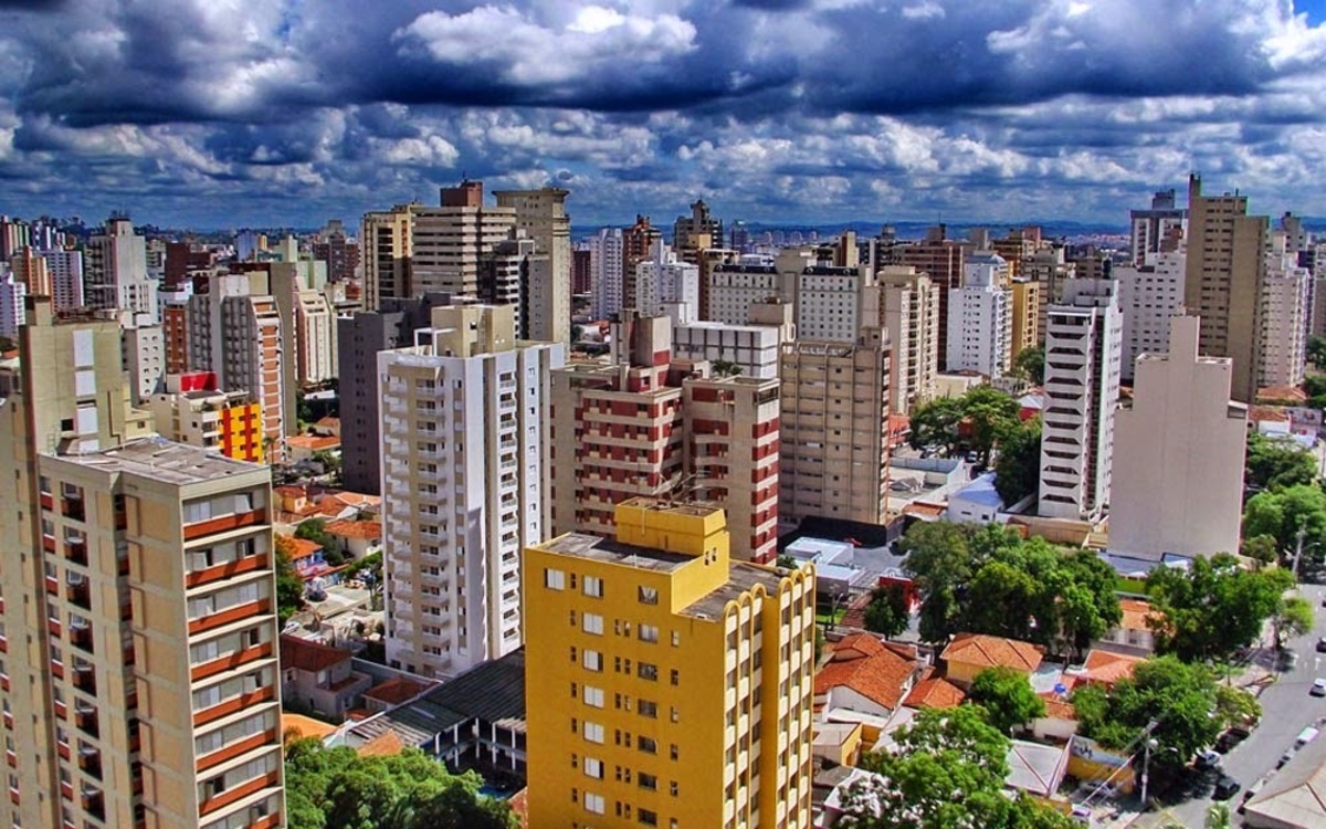 Foto aérea da cidade de Campinas, representando escritório de contabilidade em Campinas - Abertura Simples