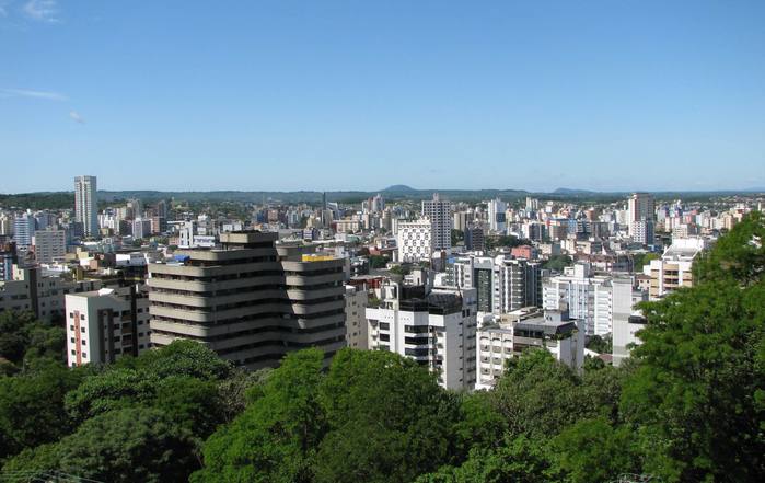 Foto aérea de Criciúma, representando abrir empresa em Criciúma - Abertura Simples