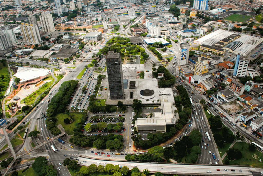 Foto aérea de São Bernardo do Campo, representando escritório de contabilidade em São Bernardo do Campo - Abertura Simples