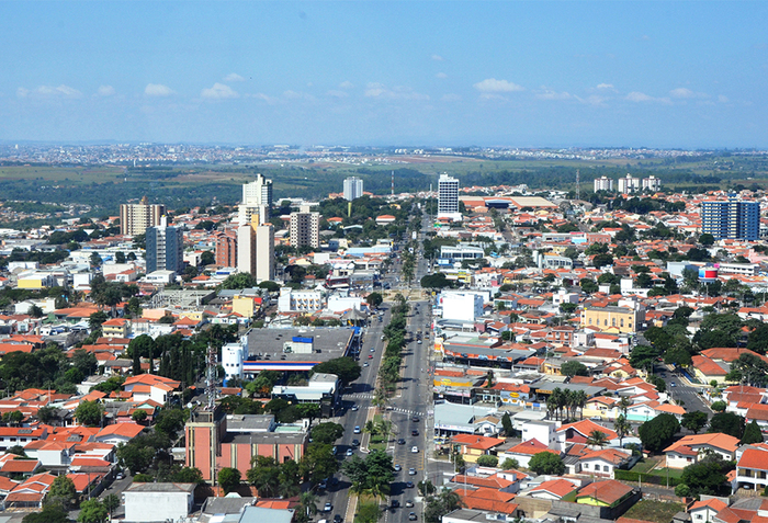 Foto aérea de Sumaré, representando abrir empresa em Sumaré - Abertura Simples