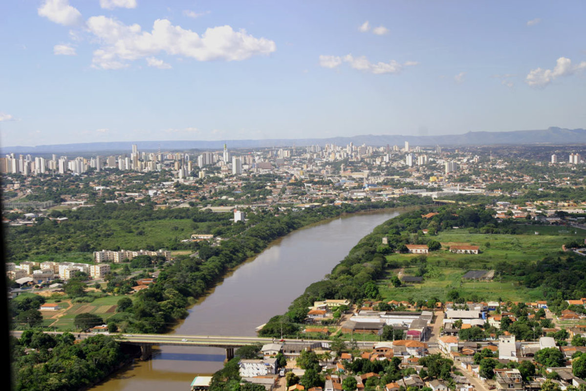 Foto aérea da cidade de Várzea Grande, representando escritório de contabilidade em Várzea Grande - Abertura Simples