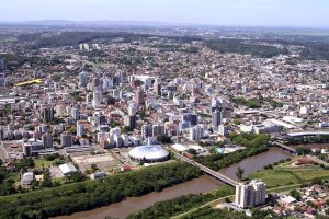 Foto aérea de São Leopoldo, representando escritório de contabilidade em São Leopoldo - Abertura Simples