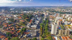 Foto aérea de Valinhos, representando abrir empresa em Valinhos - Abertura Simples