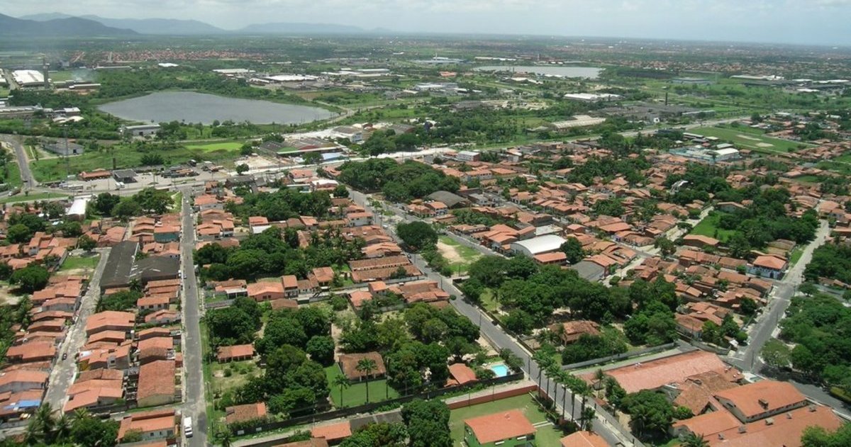 Foto aérea de Maracanaú, representando abrir empresa em Maracanaú - Abertura Simples
