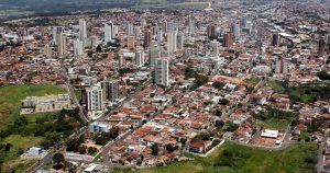 foto aérea da cidade, representando a contabilidade em Marília